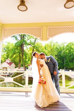 güzel düğün kaç park içinde. öp ve birbirlerine sarılmak