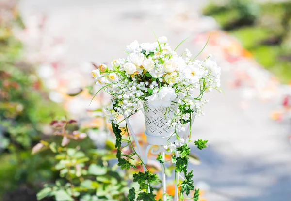 Closeup of beautiful wedding decorated — Stock Photo, Image