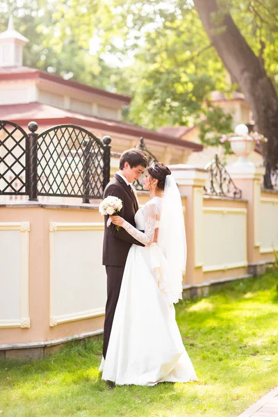 Matrimonio coppia abbracci — Foto Stock