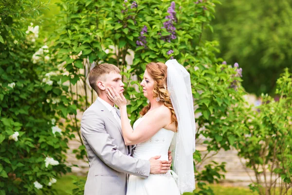 ちょうど結婚されていたカップルを採用. — ストック写真