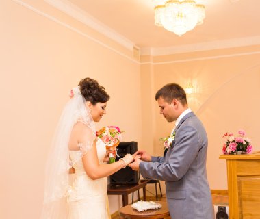 Nikâh dairesinde nikah töreni resmi, evlilik..