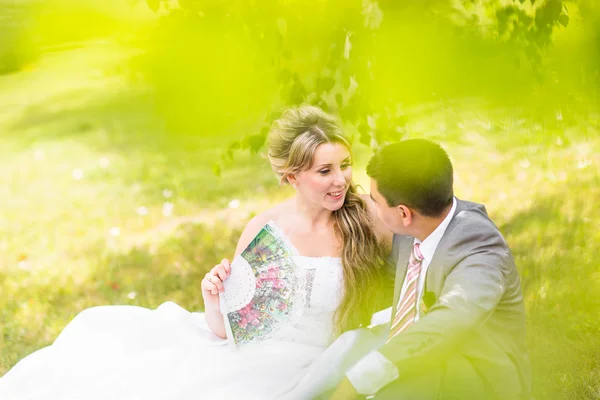 Schöne Hochzeit, Mann und Frau, Liebende Mann Frau, Braut und Bräutigam — Stockfoto