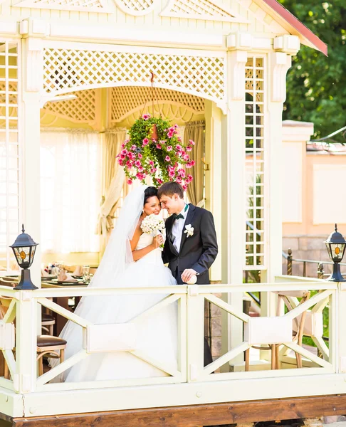 Schöne Hochzeit, Mann und Frau, Liebende Mann Frau, Braut und Bräutigam — Stockfoto