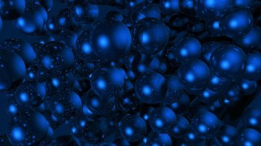 Mavi topları kabarcıklar