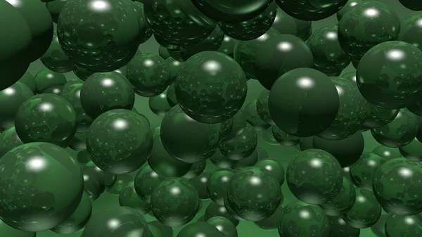 Bolas burbujas verde —  Fotos de Stock
