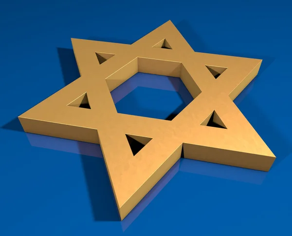 Gold Star of David Royalty Free Stock Images