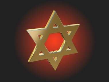Gold Star of David clipart