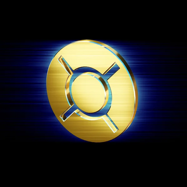 Gyllene valuta symbol valuta — Stockfoto