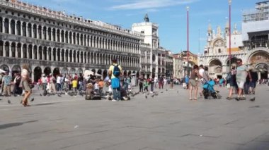 San Marco Piazza Venedik insanlarda