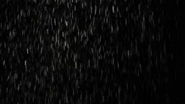 Bir fırtına sırasında kar yağışı