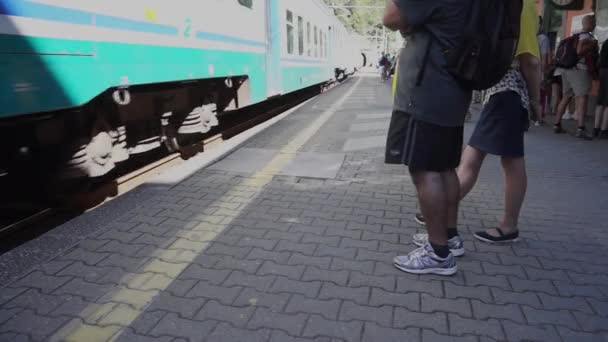 Stazione ferroviaria di Monterosso — Video Stock