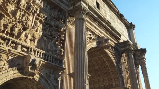 Arch of Titus in Rome — Stock Video