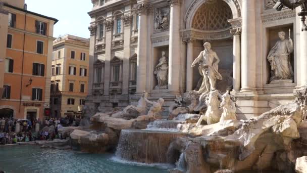 Fonte de Trevi em Roma — Vídeo de Stock