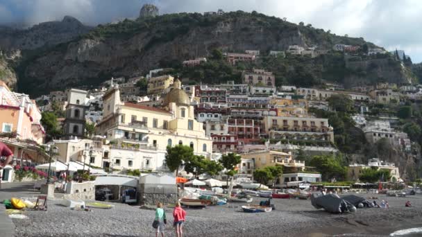 Positano ciudad en Italia — Vídeo de stock