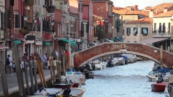 Murano stad in Italië — Stockvideo