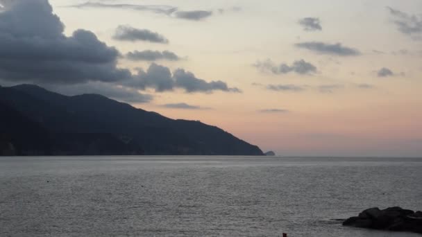 Przybrzeżnych sceny Monterosso al Mare — Wideo stockowe