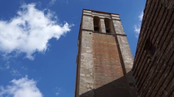 Montepulciano stad i Italien — Stockvideo