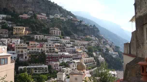 Positano ciudad en Italia — Vídeo de stock