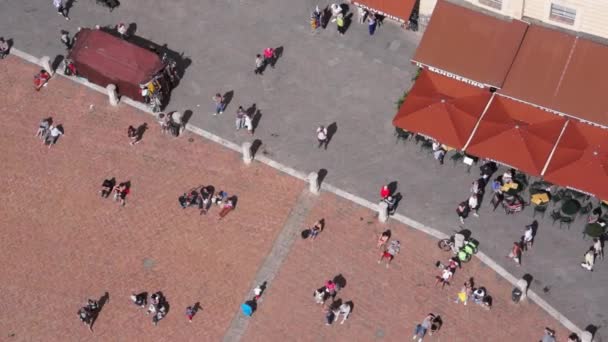 Piazza del Campo w Sienie — Wideo stockowe