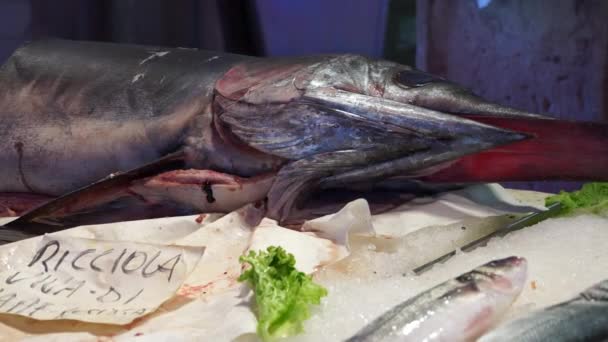 Rialto Mercado de Alimentos em Veneza — Vídeo de Stock