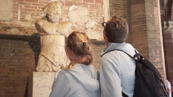 Torre del Mangia en Siena — Vídeo de stock