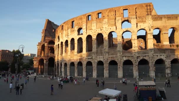 Colosseum in rome — Stockvideo