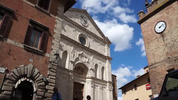 Montepulciano ciudad en Italia — Vídeo de stock