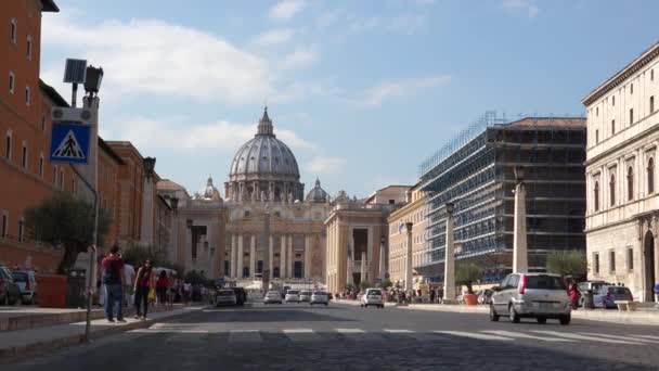 Vaticaan in rome — Stockvideo