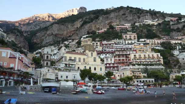 Positano miasto we Włoszech — Wideo stockowe