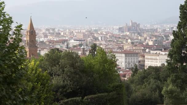 Uitzicht op florence — Stockvideo