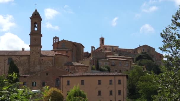 Montepulciano stadsutsikt — Stockvideo