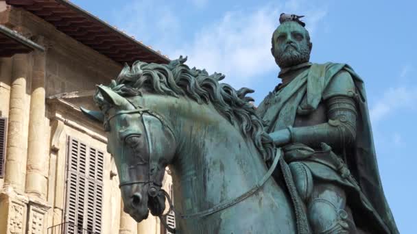 Скульптура у Флоренції — стокове відео