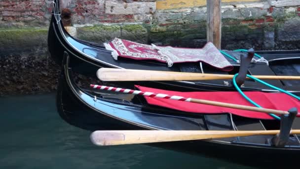 Gondolas in Venice — Stock Video