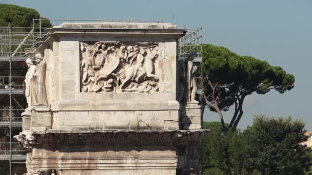 Verschillende hoeken van het Romeinse Colosseum — Stockvideo