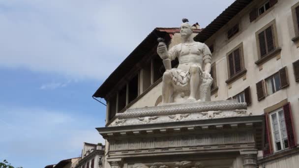 Escultura en Florencia — Vídeos de Stock