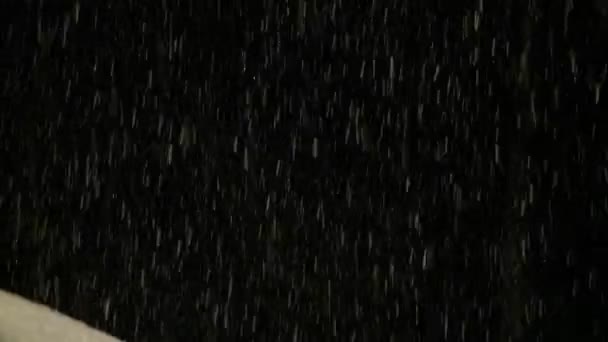 Snöfall under en storm — Stockvideo