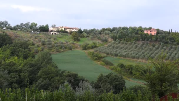 Vista del paisaje de Montespertoli — Vídeos de Stock