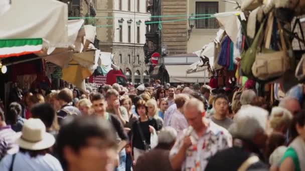 Plaza del Mercado en Florencia — Vídeo de stock