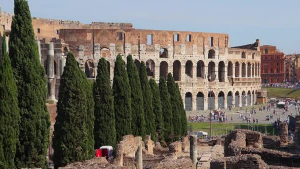 Coliseo en Roma — Vídeo de stock