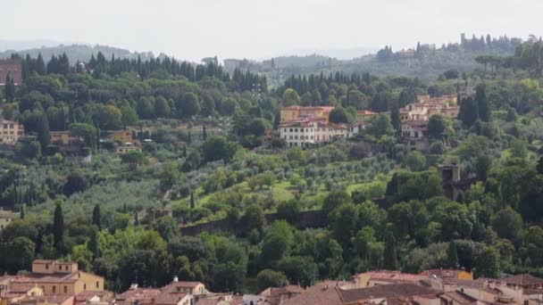 Blick auf Florenz in Italien — Stockvideo