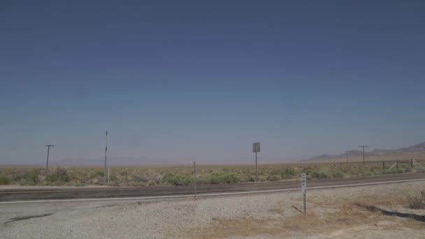 Utah işareti yol kenarı boyunca hoş geldiniz — Stok video