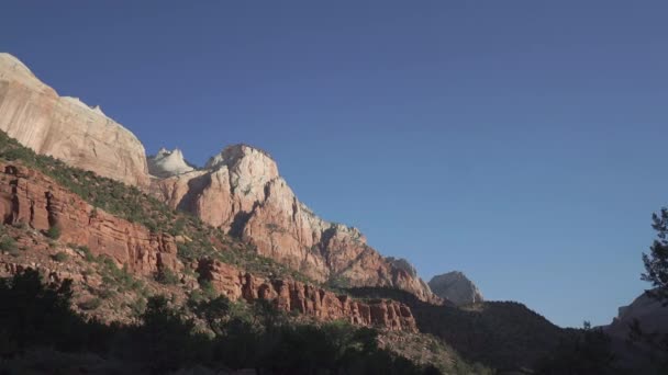 Τηγάνι από το εθνικό πάρκο Zion — Αρχείο Βίντεο