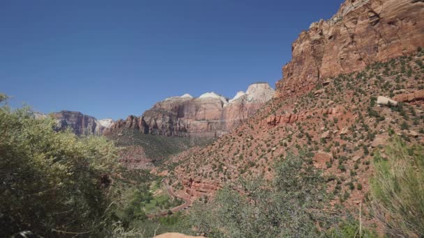 Scène van Zion National Park — Stockvideo