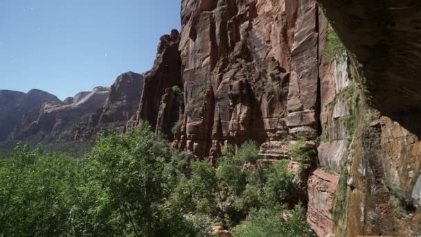 Τηγάνι από το εθνικό πάρκο Zion — Αρχείο Βίντεο