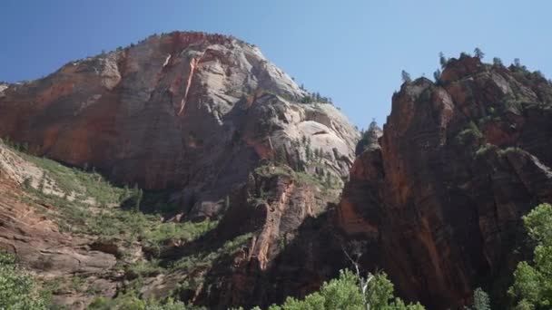 Pan in Zion National Park — Stock Video