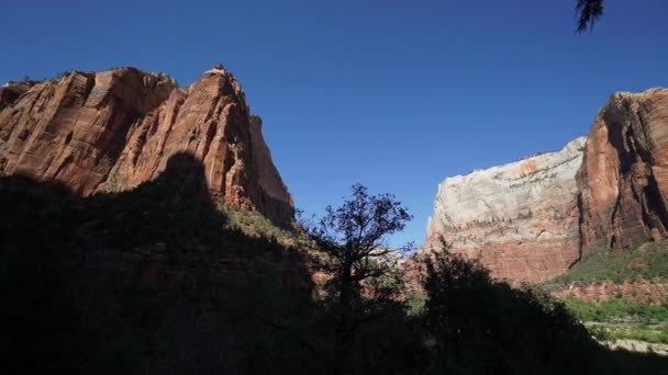 Pan av Zion National Park — Stockvideo