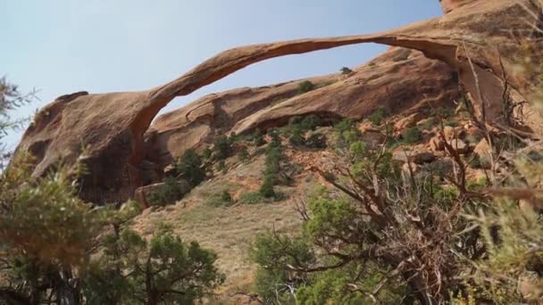 Arches national park peyzaj kemer — Stok video