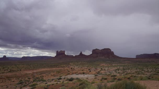 Hermoso lapso de tiempo dramático en el Parque Nacional Monumento — Vídeos de Stock