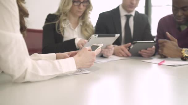 A scene from a business meeting — Stock Video