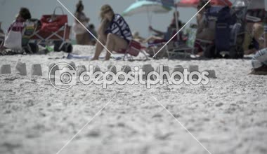 Tipik bir Florida plaj sahnesinde